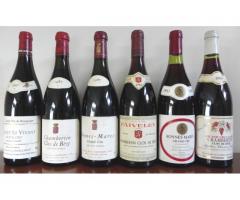 6 bouteilles de Bourgogne grands crus