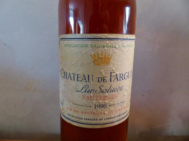 Sauternes Château de Fargues Lur- Saluces 1990 - photo 2