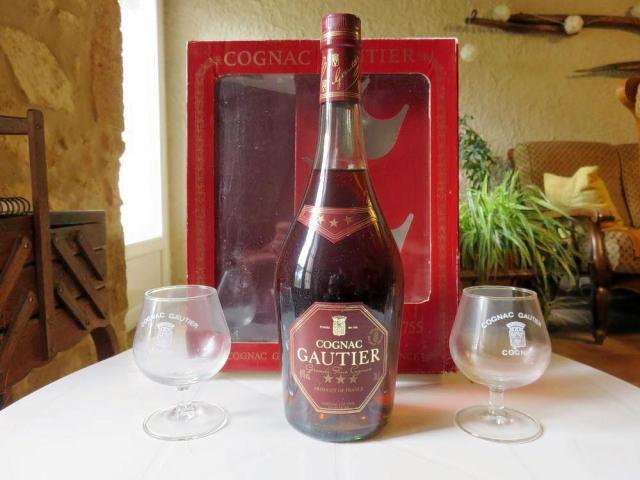 Coffret Cognac Gautier 3 étoiles (VS) avec ses 2 verres de dégustation - photo 2