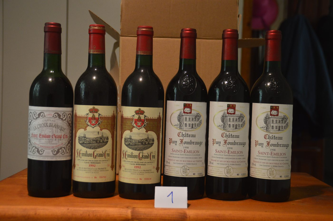 6 bouteilles de Bordeaux