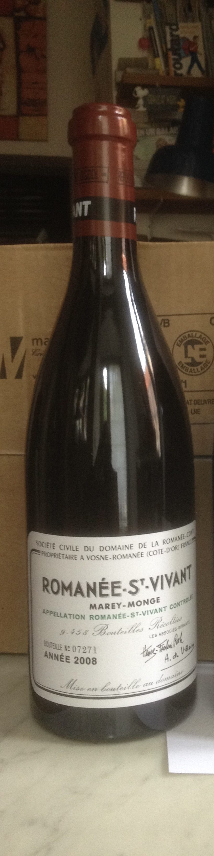 1 bouteille romanée-st-vivant 2008