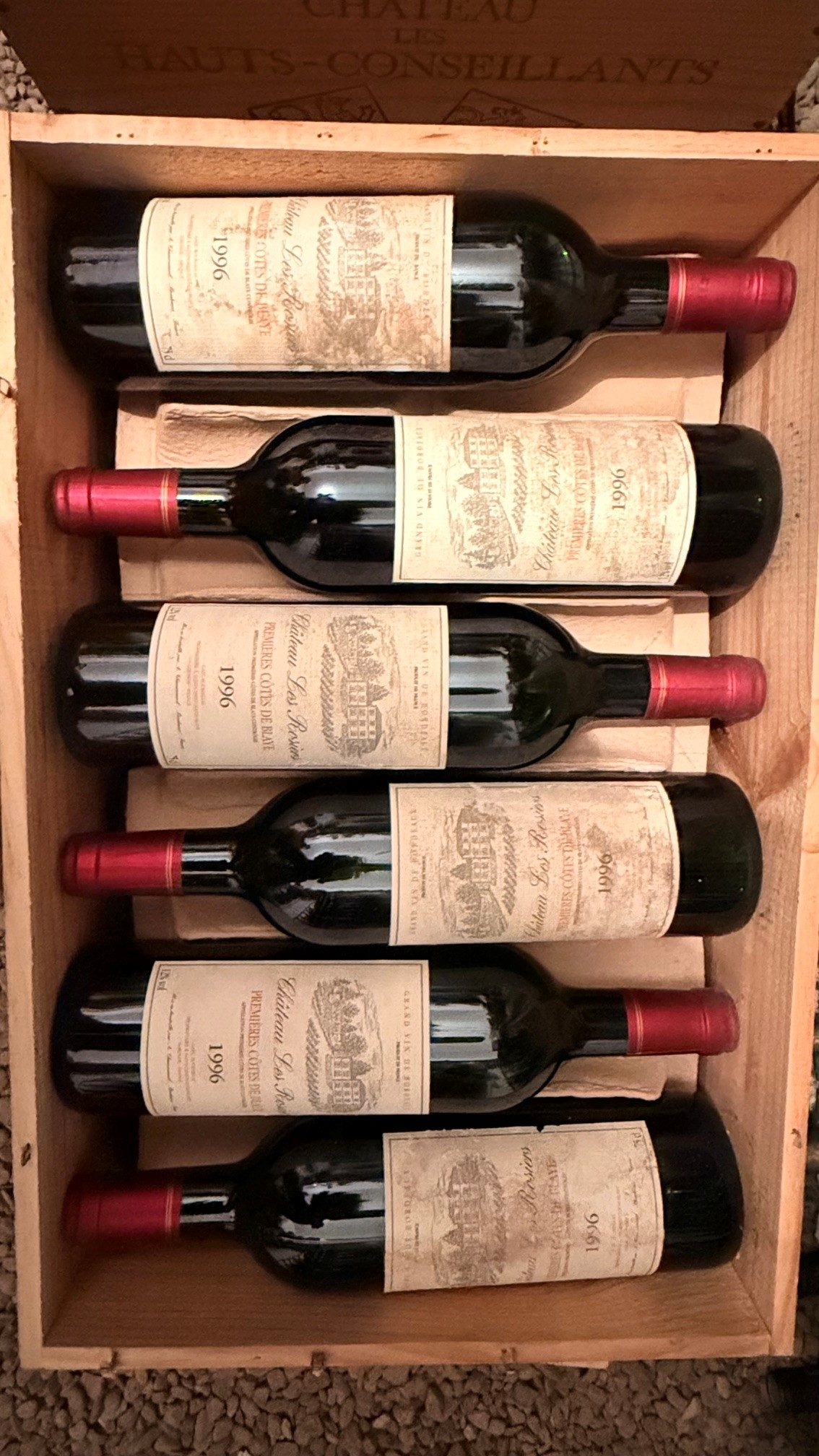 CHATEAU LES ROSIERS 1996 PREMIERS COTES DE BLAYE
