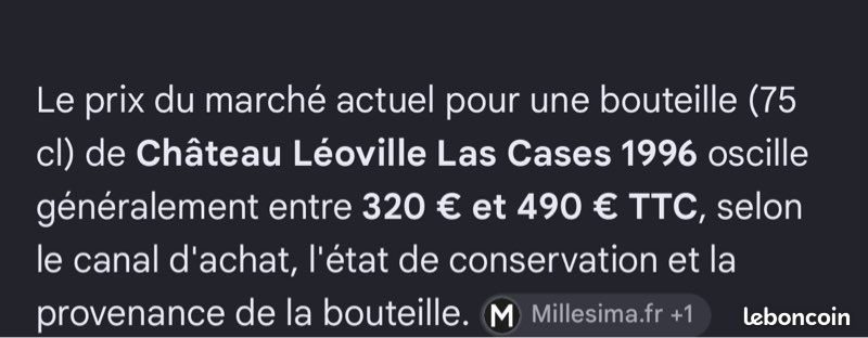 Leoville du Marquis de las Cases 1996 - photo 4
