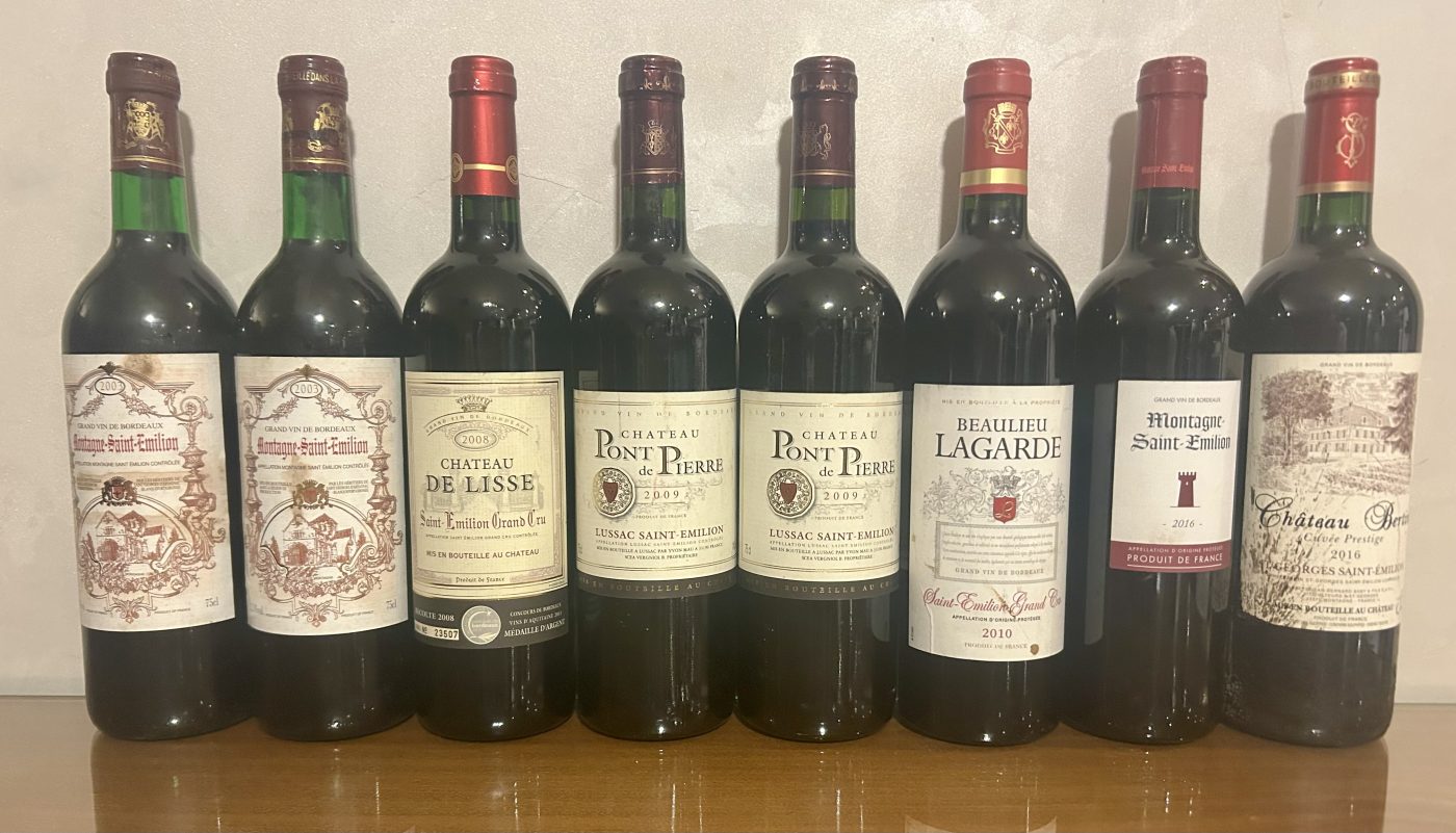 Lot de 24 Bouteilles de vin rouge