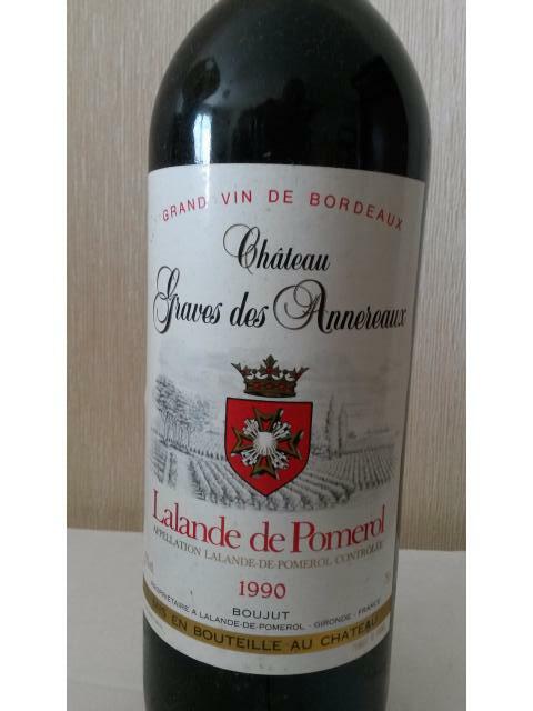 Lalande de Pomerol 1990 6 bouteilles
